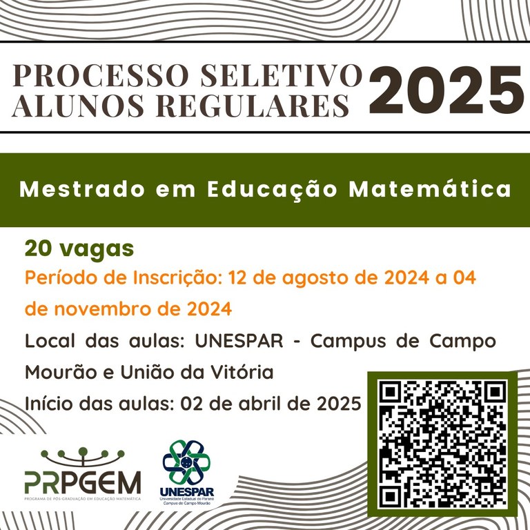 Processo Seletivo alunos regulares 2025